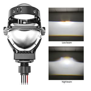 ไฟหน้ารถยนต์รุ่นใหม่ Hi/Lo Beam 130W/110W H4 หลอดไฟอัตโนมัติ 3.0 นิ้ว เลนส์โปรเจคเตอร์ Bi LED แบบไม่สูญเสียคุณภาพ สำหรับรถยนต์พวงมาลัยขวา/ซ้าย ไฟหน้า LED แบบแบน - Product Image 4