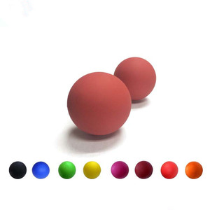 Özel renk yüksek kaliteli sıçrayan katı beyaz doğal kauçuk sünger köpük topları Lacrosse masaj topu - Product Image 4