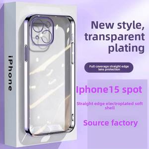 เคสโทรศัพท์ซิลิโคนใสกันกระแทกสำหรั<span class=keywords><strong>บ</strong></span> iPhone 16 Pro Max 15 14 13 12 <span class=keywords><strong>11</strong></span> Pro Xs Max Mini Xr X <span class=keywords><strong>7</strong></span> ฝาหลัง - Product Image 1