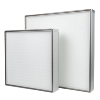 Nuevo Filtro de Aire Plegado Profundo de Perfil de Aluminio Duradero Sin Separador con Eficiencia EN1822 H14/U15-U17 para Uso Industrial