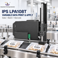 Etiqueteuse en temps réel IPS LPA108T pour l'impression et l'application d'étiquettes sur les boîtes métalliques, les conteneurs, les palettes, les étiquettes de traçabilité