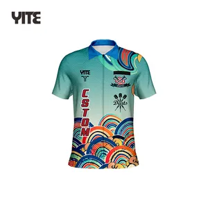 Ontwerp 2024 Custom Dart Shirt Design Sport Sublimatie Darts Shirts Polo Custom Dart Shirt