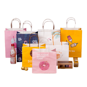 Wholesale Luxury Custom <strong>Printed</strong> Logo Kraft <strong>Paper</strong> <strong>Bag</strong> <strong>Unique</strong> <strong>Design</strong> for Household Products Baking Packaging Zhejiang <strong>Paper</strong> - Product Image 1