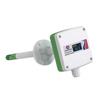 Capteur de vitesse de flux d'air avec écran OLED, capteur de vitesse de vent pour conduit, capteur de vitesse de vent pour tube, sortie RS485 Modbus 4-20mA pour CVC