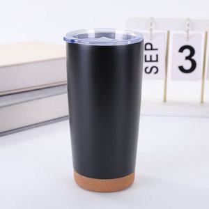 Vaso de Acero Inoxidable de 20 oz, Taza de Viaje con Aislamiento al Vacío de Doble Pared, con Tapa Deslizante y Base de Corcho - Product Image 5