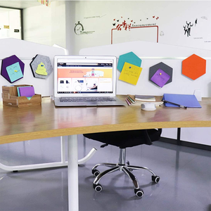 แผ่นกระเบื้องทรงหกเหลี่ยมชนิดไม่ทอมีกาวในตัวเป็นมิตรกับสิ่งแวดล้อมวัสดุผ้าสำหรับตกแต่งบ้าน - Product Image 4