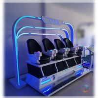 Station de jeu de réalité virtuelle 3D, zone de jeu VR 9D, équipement de parc d'attractions, arène de parc à thème VR