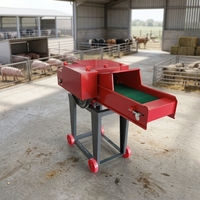 Machine à couper les aliments pour animaux automatique 1 tonne/h, pour ensilage, foin, paille, fourrage, herbe, broyeur pour équipement d'élevage