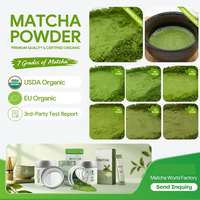 Poudre de Matcha Cérémonial Bio en Gros, Thé Vert Matcha en Poudre, OEM/ODM Disponibles