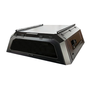 กล่องเก็บสัมภาระท้ายรถแบบกันน้ำพร้อมระบบล็อค ทำจากอลูมิเนียมอัลลอย สำหรับ <span class=keywords><strong>Ford</strong></span> Ranger <span class=keywords><strong>Raptor</strong></span> Next Gen 3.0L <span class=keywords><strong>V6</strong></span> EcoBoost พร้อมแร็คหลังคาและหลังคาคลุม - Product Image 1