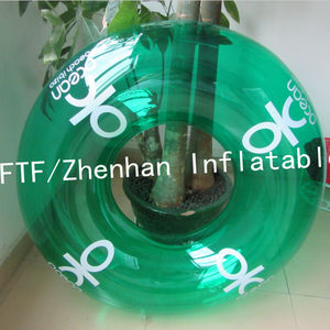 Promosi iklan kustom mainan cincin renang Pvc pelampung pesta tiup menyenangkan anak dewasa - Product Image 3