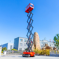 Plataforma Elevadora de Tijera Hidráulica HENGWANG de 12m 320kg, Acero de Alta Resistencia 2400x1170mm, Resistente a Altas Temperaturas, Bajo Mantenimiento, CE ISO