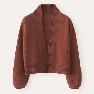 <span class=keywords><strong>Cardigan</strong></span> <span class=keywords><strong>con</strong></span> <span class=keywords><strong>collo</strong></span> <span class=keywords><strong>a</strong></span> <span class=keywords><strong>scialle</strong></span> in Cashmere 100% di alta qualità per donna maglione Outwear - Product Image 3