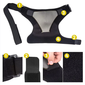 Penahan kompresi bahu Neoprene, tali pembungkus kompresi bisa disesuaikan untuk Rotator robek manset <span class=keywords><strong>AC</strong></span> sendi penghilang nyeri bahu - Product Image 5