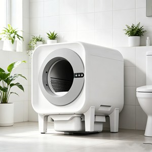 Rectangular Smart <b>Cat</b> <b>Box</b> Automatic Cleaning Function Odor Isolation Low Noise Suitable For Multiple <b>Cat</b> Breeds - Product Image 1