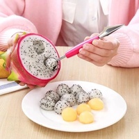Dubbelzijdig Roestvrijstalen Fruitbal Graven Keuken Gesneden Watermeloen Snijmes Fruit Graven Lepel Ijs Schotel Lepel