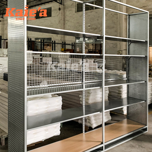 Bespoke cửa hàng bán lẻ treo tường kim loại đồ trang sức hiển thị Showcase túi và giày hiển thị Kệ Tóc Giả Móc Áo giá - Product Image 2