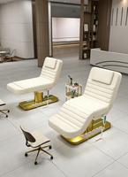 Table de massage électrique en cuir PU, réglable en hauteur, pour soins du visage, équipement de salon de beauté et spa, vente en gros d'usine