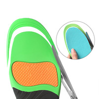 Semelles orthopédiques pour enfants avec soutien de la voûte plantaire, coussin en PU, insert de chaussure intégral, maille respirante, absorption des chocs