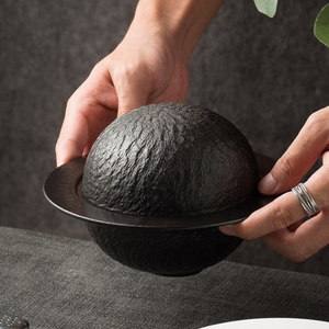 Lune Céramique Ciment <span class=keywords><strong>Sushi</strong></span> Assiette Glace Sèche Saumon Poisson Sashimi Bol de Service Fête Spectacle Assiette <span class=keywords><strong>Club</strong></span> Restaurant Vaisselle - Product Image 4