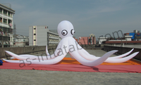 Modèle de pieuvre rose gonflable de dessin animé pour la décoration de fête en plein air