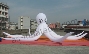Pulpo inflable gigante, modelo de pulpo inflable del océano, decoración de escenario inflable con LED. - Product Image 5
