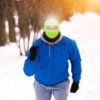 Gorra con Linterna Frontal para Actividades al Aire Libre, Ciclismo y Camping