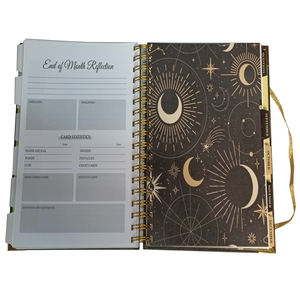 Tarot Jornal com folha de ouro Gold Corner Elastic Band Tab Páginas e adesivos Impressão personalizada - Product Image 6