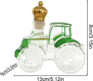 Décanteur à whisky en verre en forme de tracteur, nouveauté en gros de Chine, <span class=keywords><strong>carafe</strong></span> à <span class=keywords><strong>liqueur</strong></span> créative avec couvercle en forme de couronne pour bar et cadeau personnalisable - Product Image 6