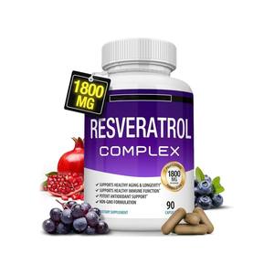 Suplemento de Resveratrol 1800mg con Propiedades Antioxidantes y Antiinflamatorias en Cápsulas Duras - Product Image 1