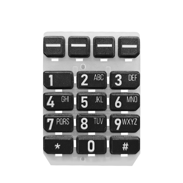 Custom Durable OEM ODM Silicone Rubber Keypad Press Buttons Flexible Design Custom Color Logo Cutting/Moulding Processing MOQ