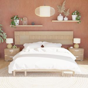 Mesita de noche elegante Ataneq para uso doméstico colección de muebles de dormitorio - Product Image 4