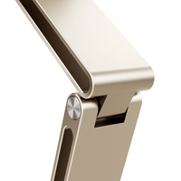 Support de tablette en aluminium pivotant à 360°, support de téléphone de bureau pliable et réglable pour tablette et smartphone de 12,9 pouces, fixation pivotante, direct usine
