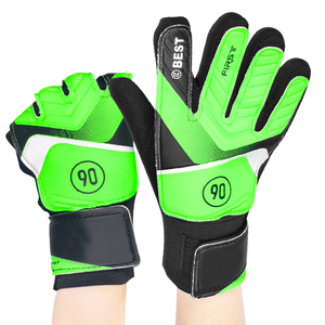 قفازات حارس مرمى كرة القدم للأطفال والشباب عالية الجودة مصنوعة من اللاتكس مع شعار مخصص - Product Image 3