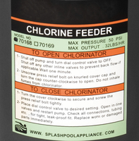 Chlorateur automatique (hors ligne) avec vanne de contrôle de débit Chlorateur de piscine d'une capacité de 9LBS