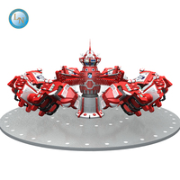 Nouveau design pas cher prix Joyeux Noël Parc à Thème Jeux Rotation Père Noël Autocontrôle Avion Attractions Pour Enfants