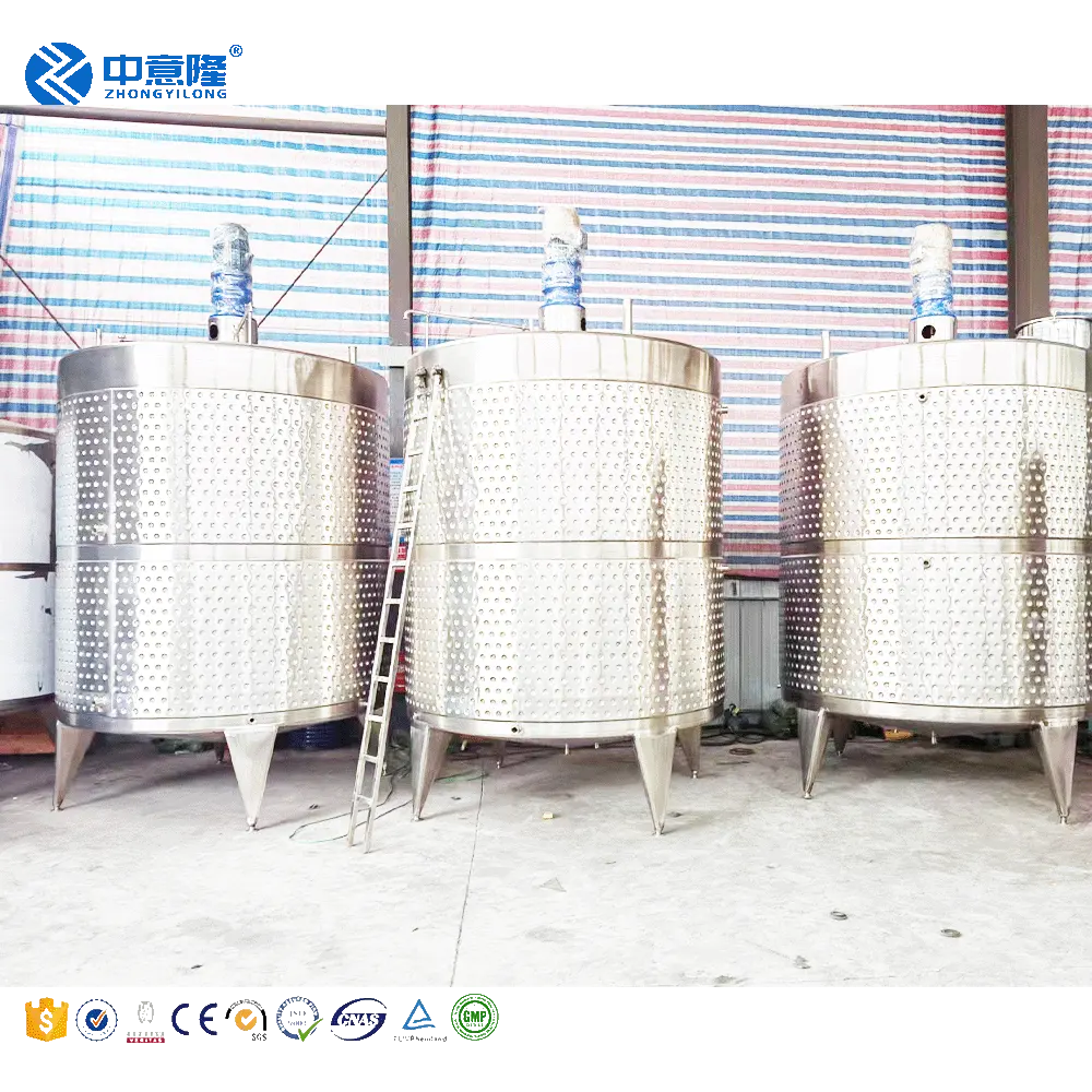 Neues Produkt Edelstahl 304 500l 1000l 2000l Heizung und Kühlung Flüssigweinfermenterzubehör zu verkaufen