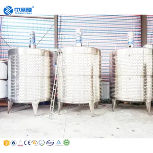 Nuevo producto de acero inoxidable 304 500l 1000L 2000L Equipo fermentador de vino líquido de calefacción y refrigeración a la venta