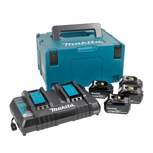 Kit de chargeur de batterie au lithium Makita 18V avec deux batteries pour outils électriques - Product Image 2