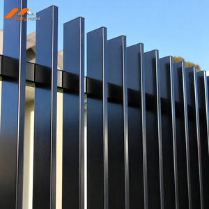 High-end Architectural Fluted Batten Aluminum Garden Fencing Panels for Landscape Engineering and Commercial Facades - Product Image 1
