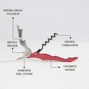 สกรู<span class=keywords><strong>เปิด</strong></span>ขวดไวน์หลากสีแบบพกพากุญแจไวน์ดีไซน์แบบ3อิน1สำหรับมืออาชีพ - Product Image 2