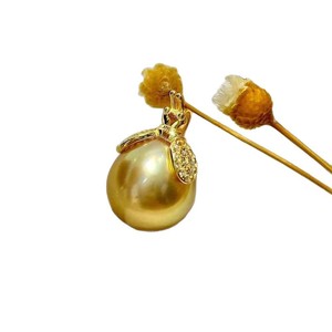 31247 DIY Pearl Accessories S925 Silver Pendant with 11-13mm Round Beads for Women's Empty <b>Christmas</b> <b>Hat</b> Fashion Pendant - Product Image 4