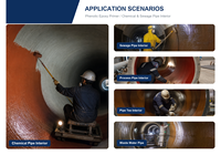 Apprêt époxy phénolique WOLONG, résistant aux acides et aux alcalis, revêtement liquide de base pour l'intérieur des pipelines et les revêtements de réservoirs chimiques