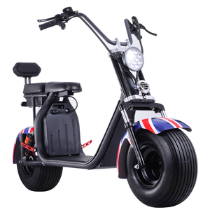 Vente en gros de scooters électriques à deux roues de 1500 W, 60 V, 45 km/h, avec pneus larges, batterie au lithium, scooters électriques pour adultes - Product Image 1
