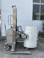 Chariot élévateur à fûts d'huile électrique en acier inoxydable personnalisé ATS avec pince basculante pour un empilage efficace des fûts d'huile