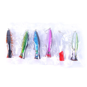 Super Offerta PO101 13 cm 43 g Esca Artificiale Rigida Galleggiante Grande Popper da Pesca con <span class=keywords><strong>Occhi</strong></span> 3D - Product Image 6