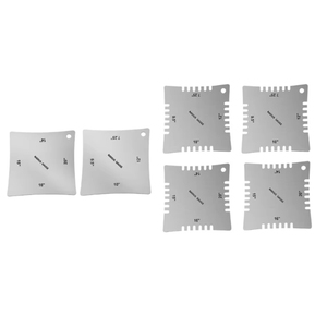 6PCS Luthier Ferramentas Guitarra Cordas Ação Guitarra Entalhado <span class=keywords><strong>Radius</strong></span> Gauges Guitarra de aço inoxidável Fretboard <span class=keywords><strong>Radius</strong></span> Gauges - Product Image 2