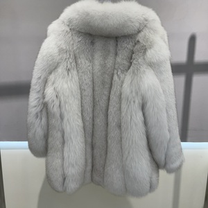 Giacca lunga personalizzata s m L taglia soprabito comoda pelliccia di volpe Unisex da <span class=keywords><strong>donna</strong></span> - Product Image 5