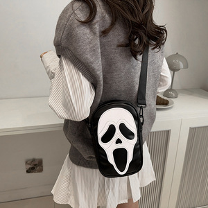 Fashion Women Minimalist <b>Small</b> Square <b>Bag</b> Niche Casual Personality Halloween Funny Single <b>Shoulder</b> Crossbody <b>Bag</b> - Product Image 3