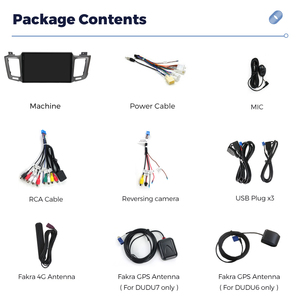 Dudu7 UIS7870 <span class=keywords><strong>Android</strong></span> 13 đài phát thanh xe 12+ 512G Navigation GPS đa phương tiện cho Toyota RAV4 XA40 5 XA50 2012 - 2018 - Product Image 6